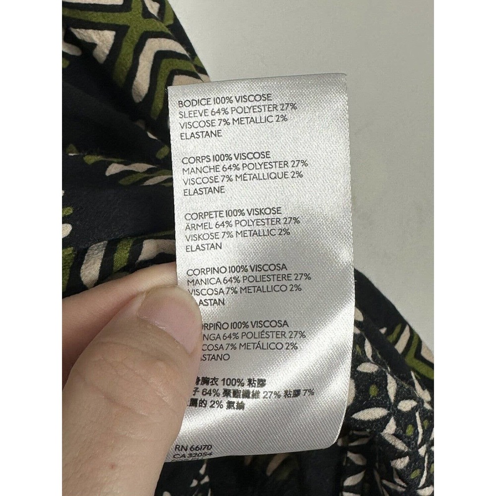 Maeve by Anthropologie Women's Short Sleeve Printed Top Size Medium - Picture 5 of 7
